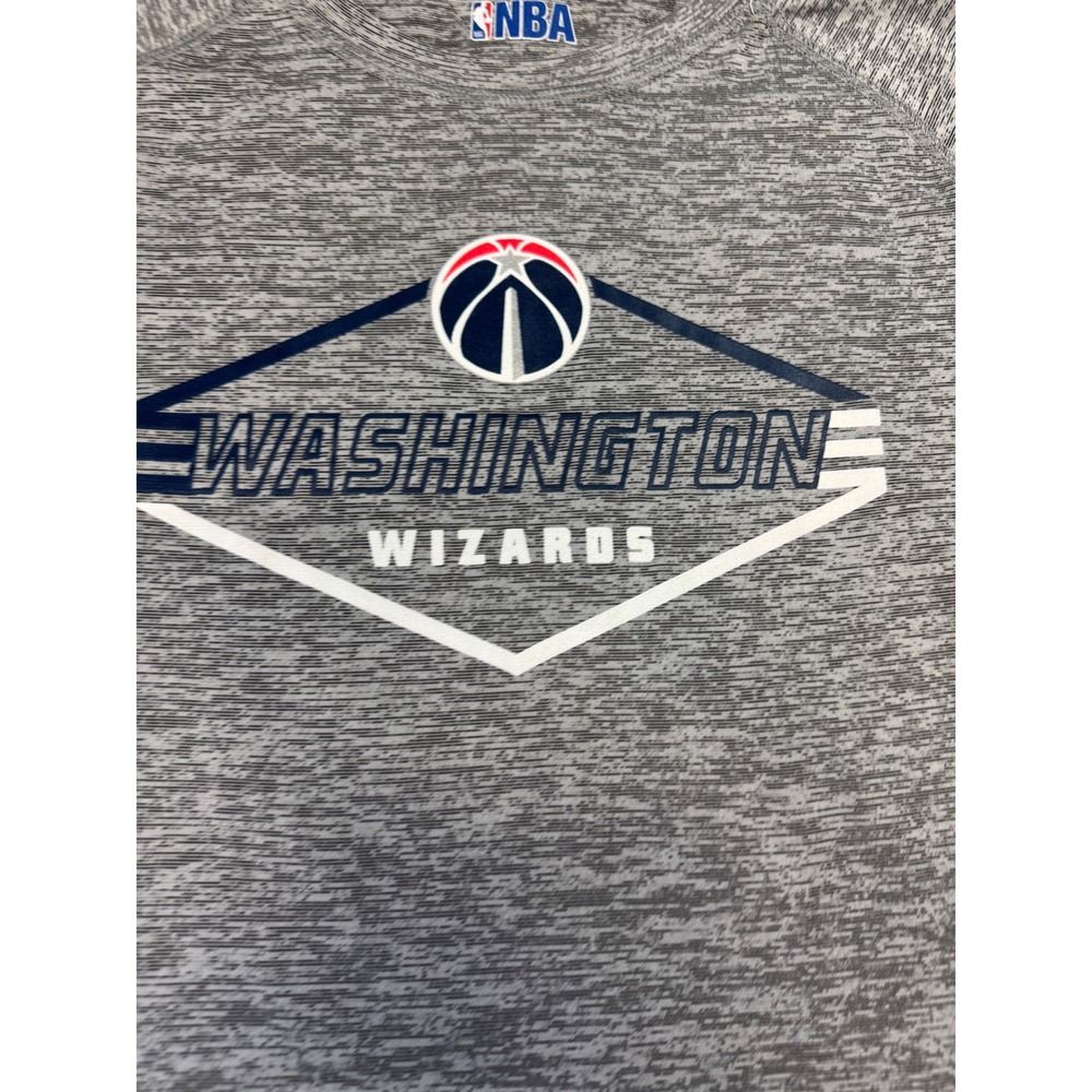 NBA Washington Wizards Mens Large Gray Space Dye Graphic T-Shirt Raglan Sleeve - Picture 4 of 7